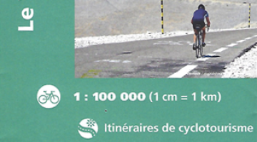 Carte touristique le Vaucluse à vélo - IGN 1/100 000ème