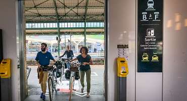 Rejoindre les grands itinéraires vélo en train