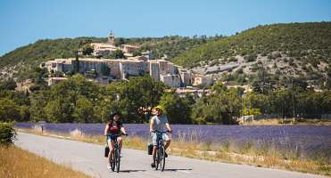 Boucle vélo Luberon- Lavande et vieilles pierres