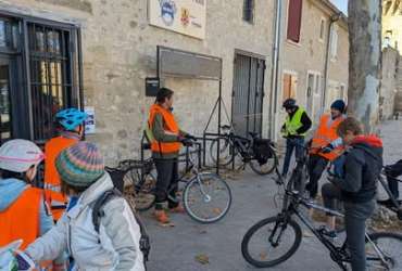 Balade à vélo avec galette des rois