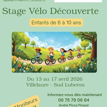 Stage Vélo Découverte ( enfants de 6 à 10 ans) à Villelaure