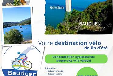 Concentration de fin d'été à vélo avec Bauduen Vélo Loisir