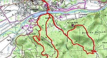 Espace VTT-FFC Provence Verdon - Itinéraire n°52